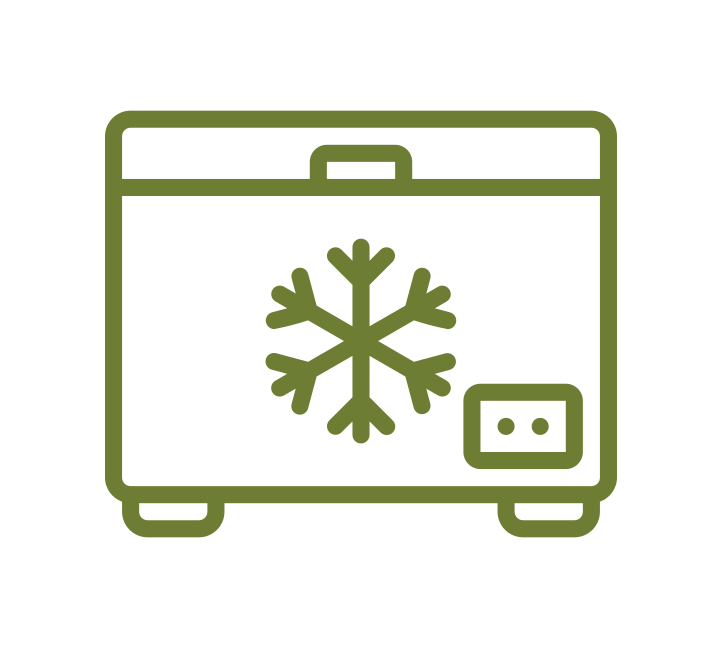 Dry food storage rooms, cold storage units, and frozen product warehouses are maintained within internationally accepted temperature ranges, and a regular record-keeping system is applied for each area.